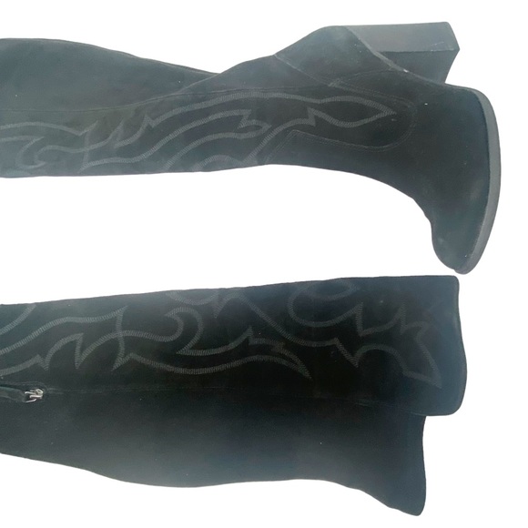 DOLCE VITA WOMEN’S SOLEI BOOT Black Western Knee High Heeled Boots Size 9 - Picture 5 of 15